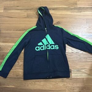 Adidas Full Zip Hoodie Boys Youth Sz L (14/16)